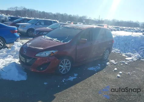 2012 Mazda Mazda5 Grand Touring from USA, damaged, VIN JM1CW2DL6C0140182